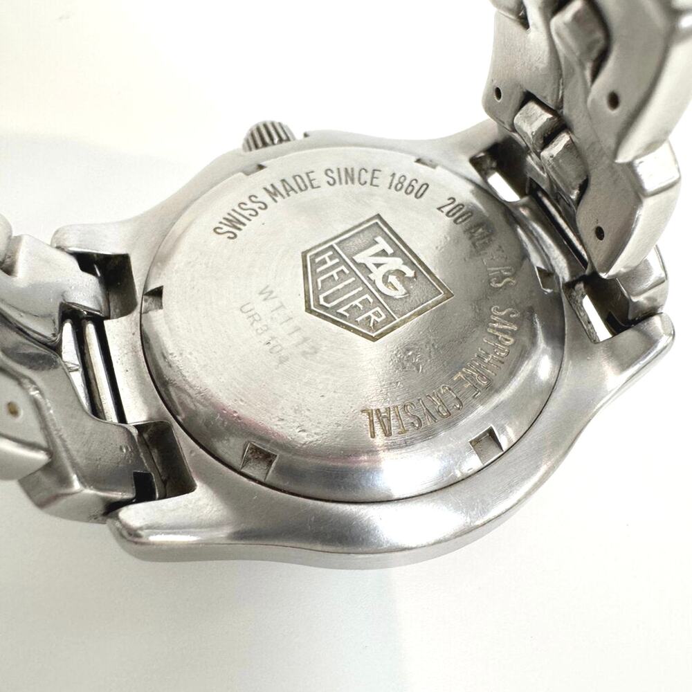 TAG HEUER Stainless Steel Link Watch White Dial Quartz Movement 38mm Bracelet - Picture 5 of 5